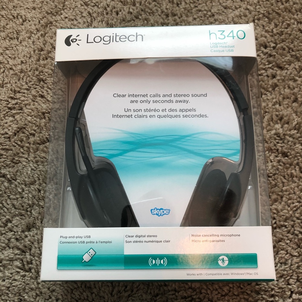 Logitech h340 black USB headset
